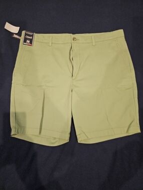 Roundtree & Yorke Men's Light Green Chino Shorts
